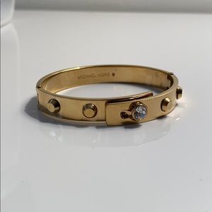 Michael Kors Gold Cityscape Astor Studded Bangle